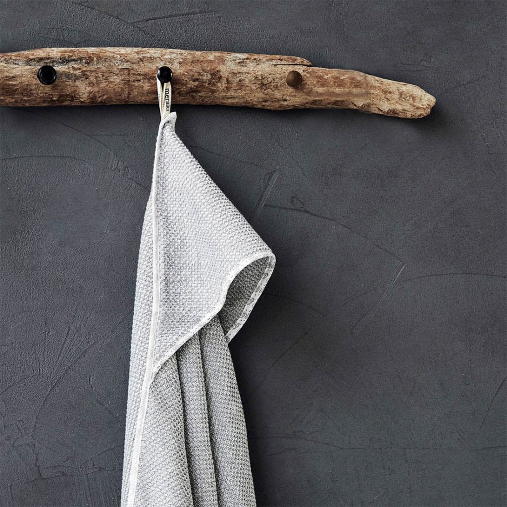 baby grey towel